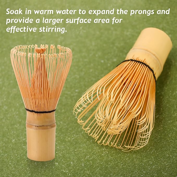 Matcha Whisk Set,Bamboo Matcha Whisk (Chasen),Traditional Scoop (Chashaku),Stainless Steel Sifter,Japanese Tea Tools For Ceremony