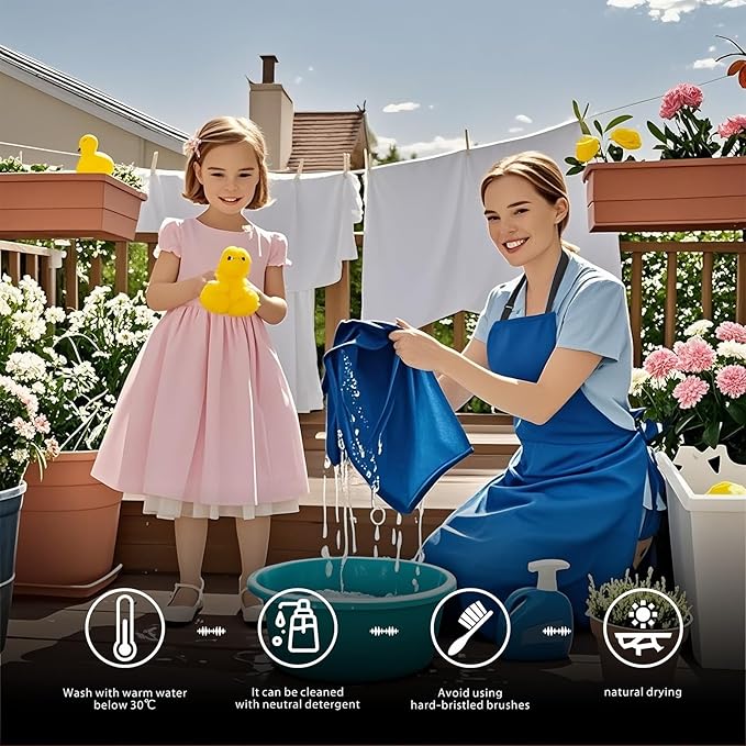 GoldPig Heavy-Duty Waterproof Apron, Chemical Resistant Rubber Vinyl for Industrial, Lab, Kitchen, Butcher & Grilling (40")