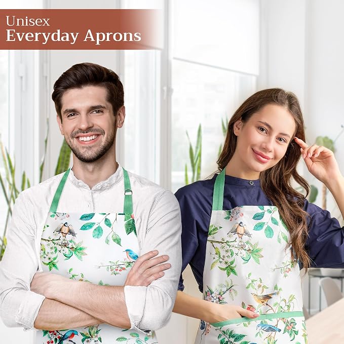 Maison d' Hermine 100% Cotton Apron for women with Pocket Kitchen Chef Apron for Men Cooking Mothers Day Gifts - Image 6
