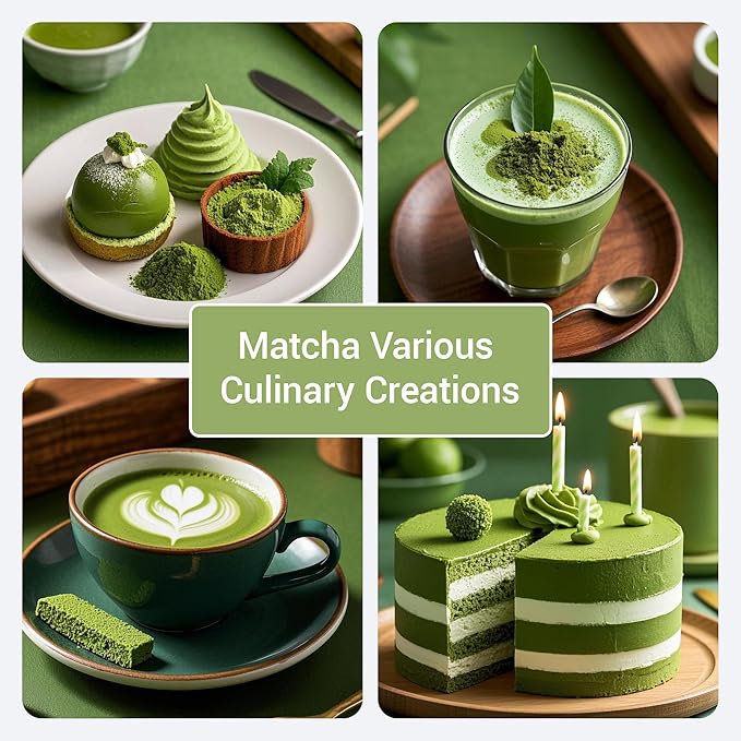 Matcha Whisk Set 5pcs – Bamboo Matcha Whisk (Chasen), Whisk Holder, Chashaku Scoop, Spoon, Fine Mesh Sifter, Starter Matcha Kit for Beginners, Tea Ceremony Gifts