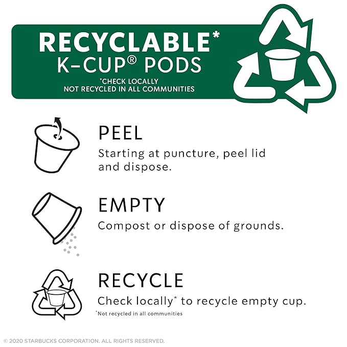 Starbucks Coffee K-Cup Pods, Maple Pecan, 22 CT