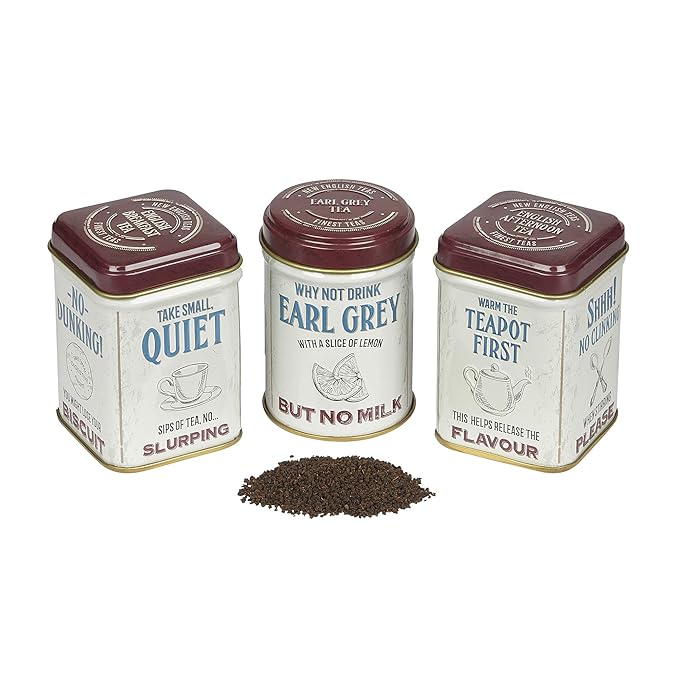 Guide to Tea Drinking Mini Tea Tins with Assorted Loose Leaf Black Tea