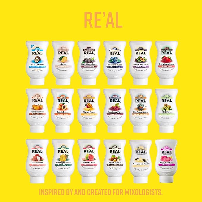 Coco Reàl, Cream of Coconut, 16.9 FL OZ Squeezable Bottle, Individually Boxed (Pack of 2)