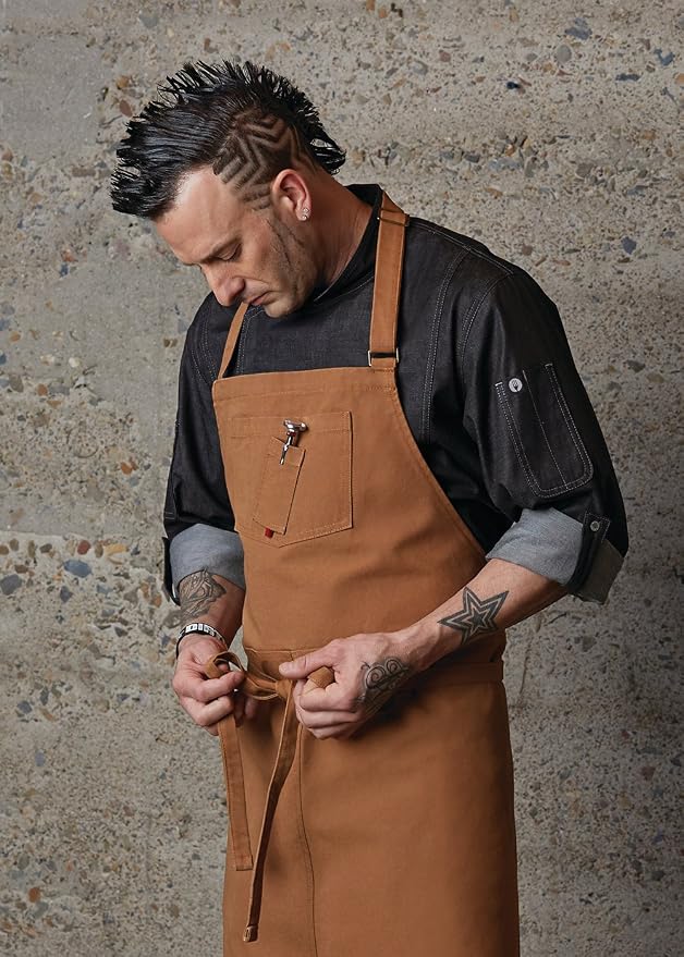 Chef Works Unisex Rockford Chefs Bib Apron - Image 6