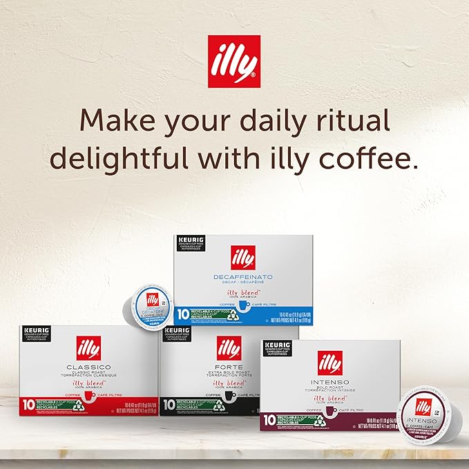 illy Coffee K Cup, Pods for Keurig Machines, Brasile & Colombia Single Origin Medium Roasts, 100% Arabica, Premium Italian Coffee, 10 Count, 6 Variety Pack