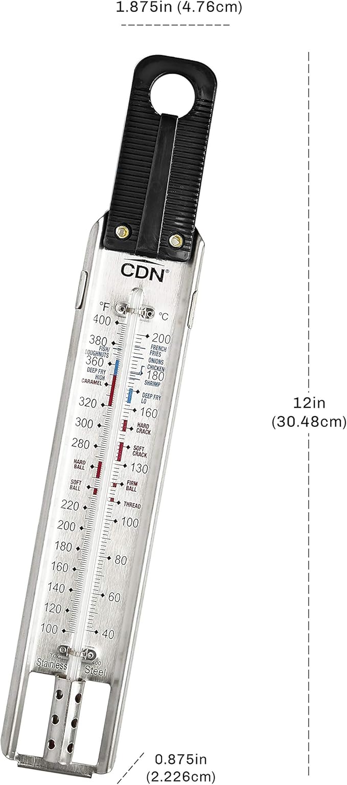 CDN TCG400 - Candy & Deep Fry Ruler Thermometer
