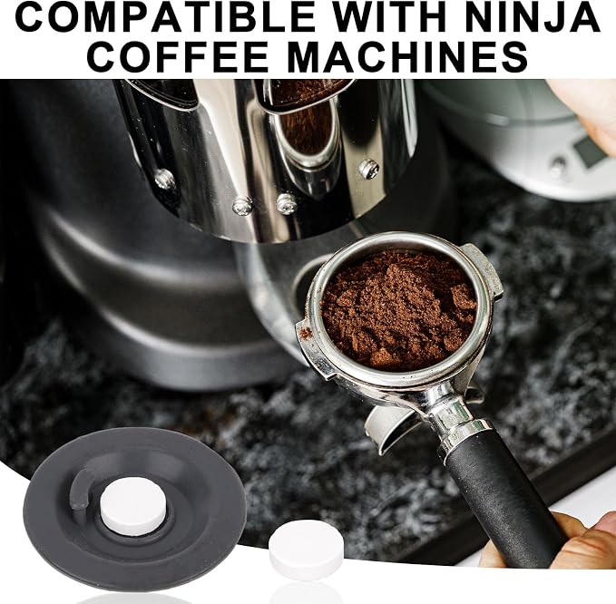 Espresso Maintenance Kit Compatible with Ninja Luxe Coffee Machine, 2pcs Silicone 54mm/2.13in Backflush Discs, 4 Water Filters & 8 Espresso Care Tablets for Daily Machine Care Cafe Accessories - Image 7