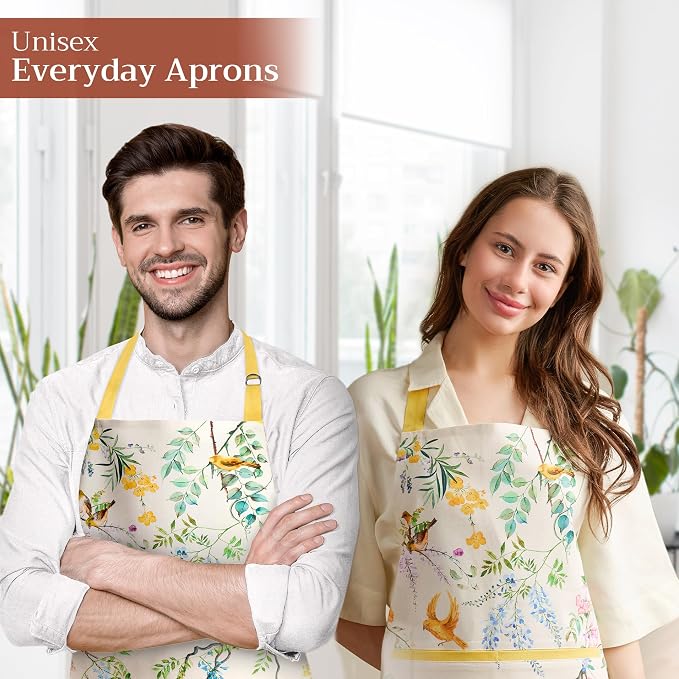 Maison d' Hermine 100% Cotton Apron for women with Pocket Kitchen Chef Apron for Men Cooking Mothers Day Gifts - Image 6
