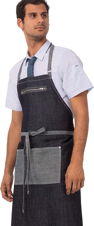 Chef Works Unisex Manhattan Bib Apron - Image 5