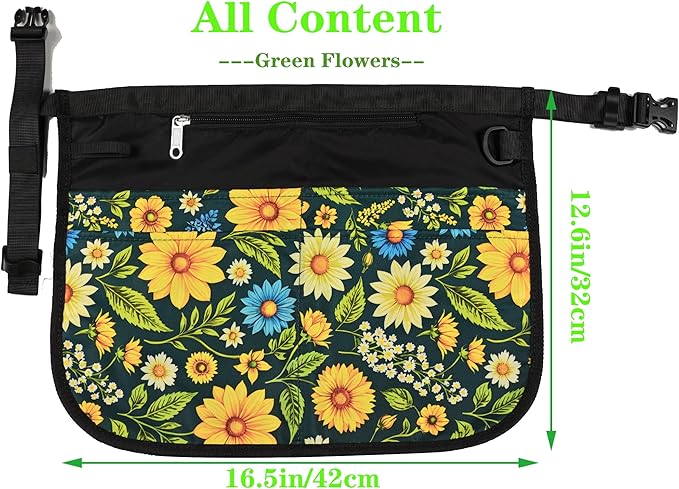 Waterproof Server Apron for Women with 5 Pockets,Quickly Put on and Take off Waitress Aprons,Work Apron for Bartender Barista