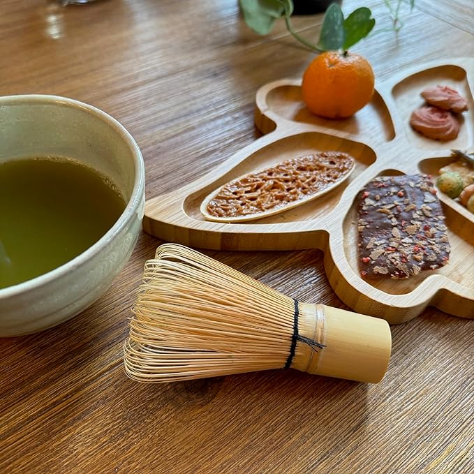 JapanBargain 2200, Bamboo Matcha Whisk Japanese Ceremonial Matcha Chasen Green Tea Powder Whisk for Tea Ceremony 100 Prong