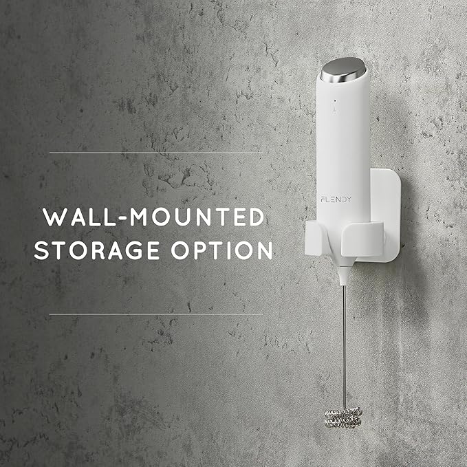 Rechargeable Milk Frother Handheld, Coffee Frother Handheld with USB-C Charging Stand, Electric Drink Mixer Handheld, Mini Electric Whisk Frother for Coffee, Matcha, etc