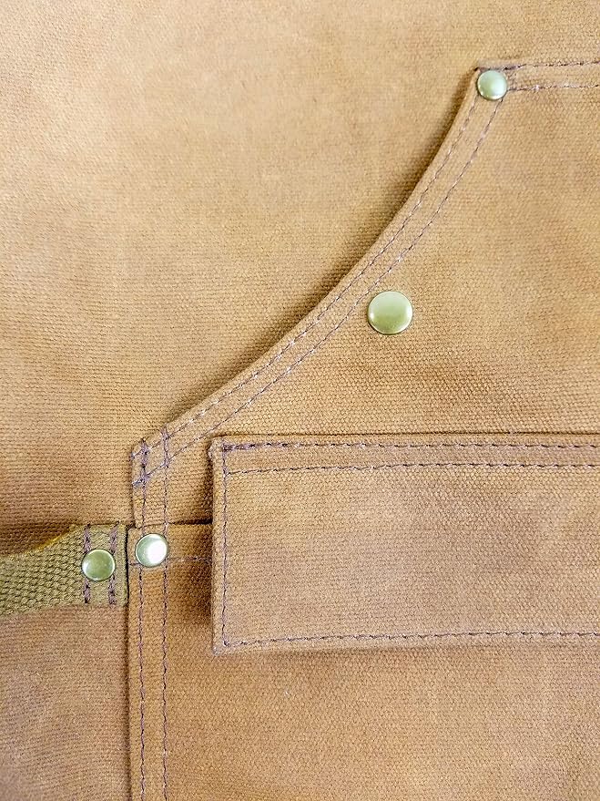 Hudson Durable Goods - Woodworking Edition - Waxed Canvas Apron - Brown - Image 9