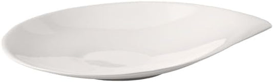 Villeroy & Boch Flow Breakfast Cup Saucer, 8.25 x 7 in, Premium Porcelain, White