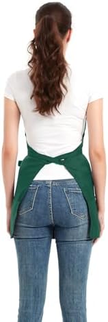 Aprons for Women with 3 Pockets, Cooking Apron with Waterproof Coating, Chef Apron Adjustable Neck Strap - Image 5