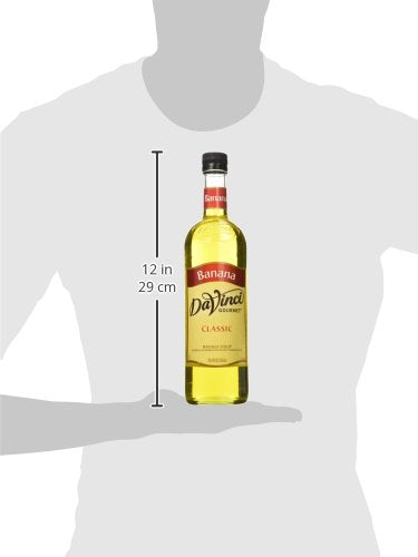 DaVinci Gourmet Classic Banana Syrup, 750 mL Glass Bottle - Image 5