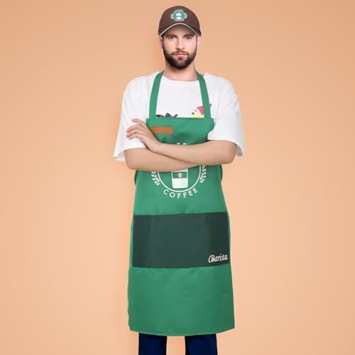 Zoooyawn Barista Halloween Costume for Adult Coffee Costume Apron and Hat for Halloween Kitchen Cooking - Image 6