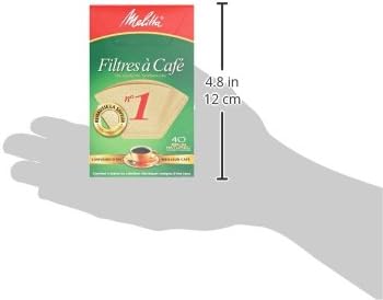 Melitta 620122#1 40 Count Natural Brown Cone Coffee Filters, Brown (Pack of 2)