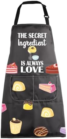 MBMSO Baking Apron the Secret Ingredient is Always Love Apron Baker Gifts Baking Cooking Gifts for Bake Lover Kitchen Apron by MBMSO