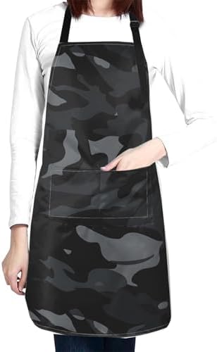 Apron Strong people waterproof work apron for kitchen cooking BBQ party perfect holiday gift with 2 Pockets by Unknown