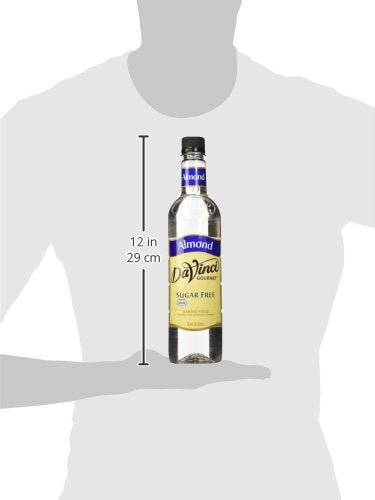 Davinci Sugar-Free Almond Syrup - 750Ml Plastic Bottle, Pack of 2