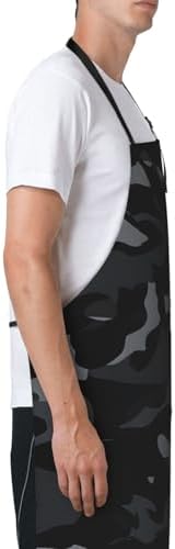 Apron Strong people waterproof work apron for kitchen cooking BBQ party perfect holiday gift with 2 Pockets - Image 4