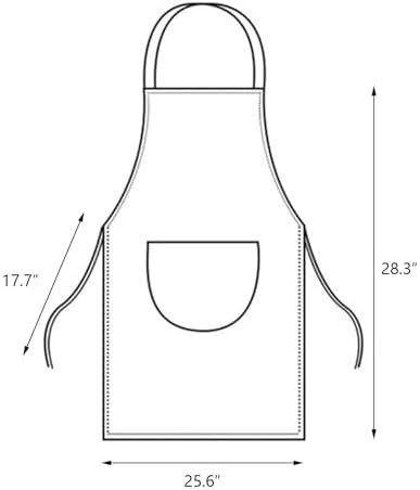 Kitchen Apron with Hand Wipe,Water-drop Resistant with 2 Pockets Cooking Bib Aprons for Women Men Chef - Image 2