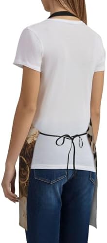 Apron Strong people waterproof work apron for kitchen cooking BBQ party perfect holiday gift with 2 Pockets - Image 4