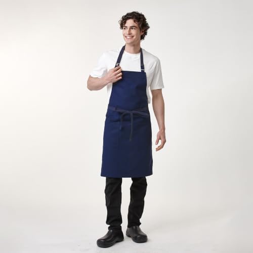 Chef Men Canvas Waterproof Apron Pocket 4251GB | Polyester Cotton Canvas Apron for BBQ Grilling Kitchen Cooking, Adjustable Neck, Durable & Comfortable - Image 6
