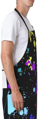 Apron Strong people waterproof work apron for kitchen cooking BBQ party perfect holiday gift with 2 Pockets - Image 4