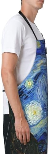 Apron Strong people waterproof work apron for kitchen cooking BBQ party perfect holiday gift with 2 Pockets - Image 4