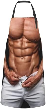 Apron Strong people waterproof work apron for kitchen cooking BBQ party perfect holiday gift with 2 Pockets - Image 3