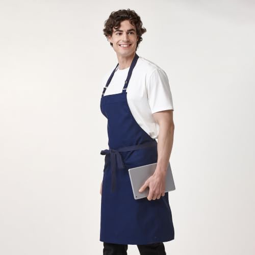 Chef Men Canvas Waterproof Apron Pocket 4251GB | Polyester Cotton Canvas Apron for BBQ Grilling Kitchen Cooking, Adjustable Neck, Durable & Comfortable - Image 5