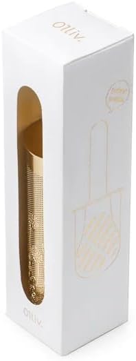Tea Infuser Spoon For Loose Leaf Tea Stainless Steel Popsicle Tea Stick Tea Diffuser Long-Handle Tea Filter Easy to Carry Tea Strainer Pipe Tea Steeper Filter(Gold)