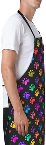 Apron Strong people waterproof work apron for kitchen cooking BBQ party perfect holiday gift with 2 Pockets - Image 4