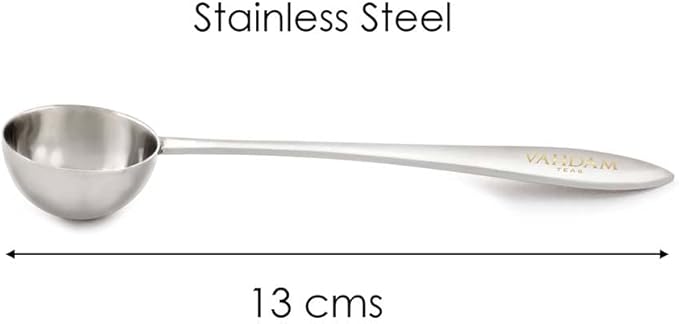 VAHDAM Perfect Measure Loose Leaf Tea Spoon | Premium Quality Stainless Steel Tea Scoop | Perfect Measuring Teaspoons To Brew 1 Cup Of Loose Leaf Tea & Matcha