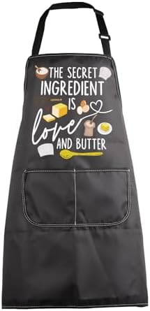 MBMSO Baking Apron the Secret Ingredient is Always Love Apron Baker Gifts Baking Cooking Gifts for Bake Lover Kitchen Apron by MBMSO