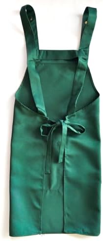 Chef Apron Bib Apron with 2 Large Pockets Adjustable Neck Strap Kitchen Apron Cooking Apron Stripes Baking Apron - Image 3