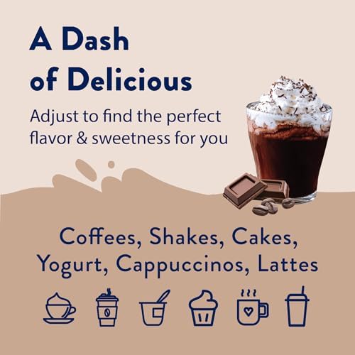 Jordan's Skinny Mixes Sugar Free Coffee Syrup, Mocha Coffee Flavoring Syrup, Zero Calorie Drink Mix, Lattes, Baking, Protein Shake or Cocktail, Dairy & Gluten Free, Kosher, 25.4 Fl Oz, 2 Pack