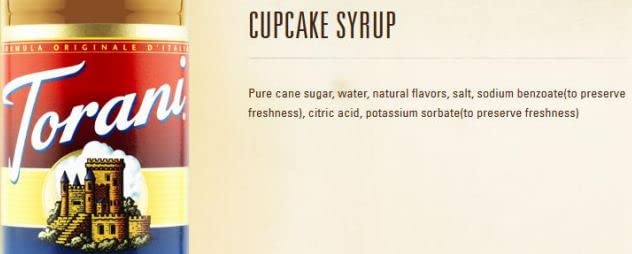 Torani Cupcake Syrup, 750 ml - Image 6