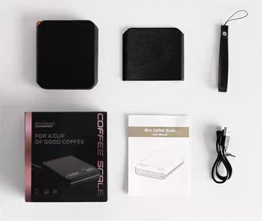Coffee Scale with Timer,Electronic Food Scale,EAVO Digital Multifunction Weighing Scale with 2kg/0.1g High Precision for Drip Coffee, Baking, Cooking