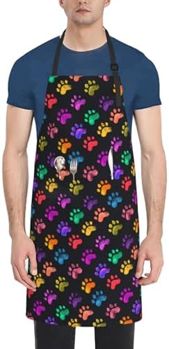 Apron Strong people waterproof work apron for kitchen cooking BBQ party perfect holiday gift with 2 Pockets - Image 2