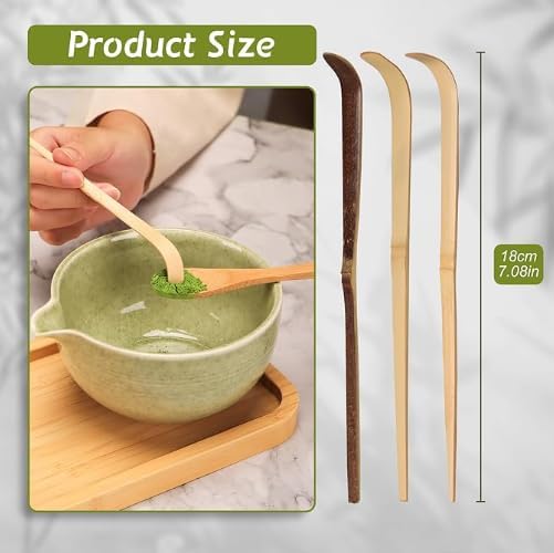 3 Pcs Matcha Scoop,Japanese Chashaku,Matcha Spoon For Traditional Tea Ceremonies,Japanese Tea Ceremony Supplies