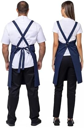 Aquasafe Water-Repellent Cross-Back Bib Apron - Unisex One Size - Image 4