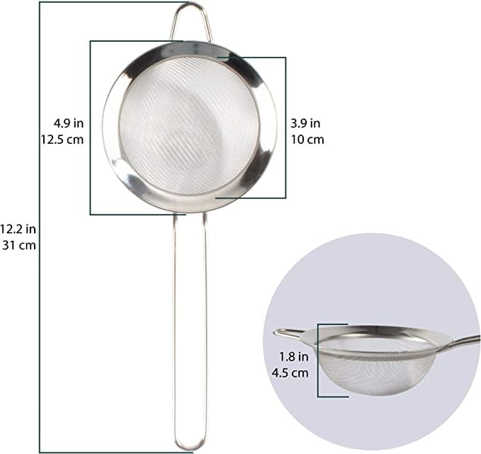 BambooMN Japanese Matcha Tea Set - Chasen + Strainer + Spoon + Scoop - 2 Sets