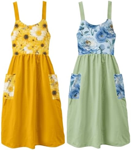 Uaussi Cotton Linen Apron Cross Back Work Apron for Women with Pockets Pinafore Dress X Cross Halter Apron for Chef Gardening by Uaussi