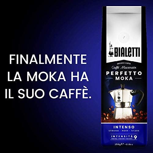 Bialetti Perfetto Moka Café Moulu Intenso (Strong) Dark Roast 250 g