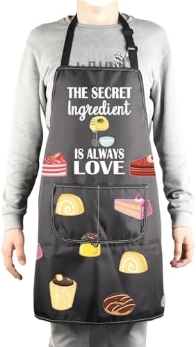 MBMSO Baking Apron the Secret Ingredient is Always Love Apron Baker Gifts Baking Cooking Gifts for Bake Lover Kitchen Apron - Image 4