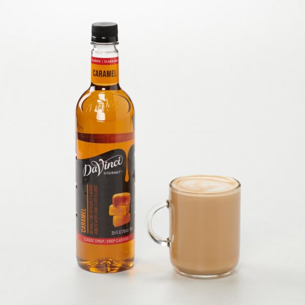 DaVinci Gourmet Classic Caramel Syrup, Kosher, 25.4 Fluid Ounces (Pack of 4)