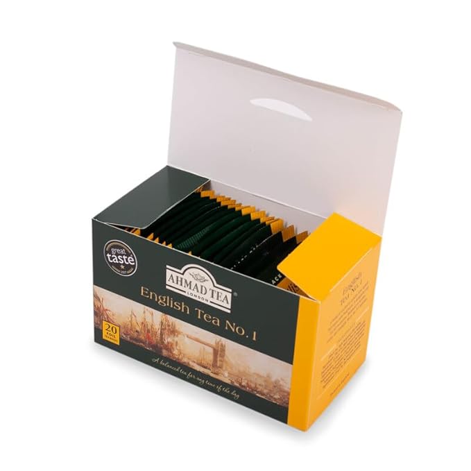 Ahmad Tea English Tea No. 1 Black Tea (20 Teabags) (Pack of 2)